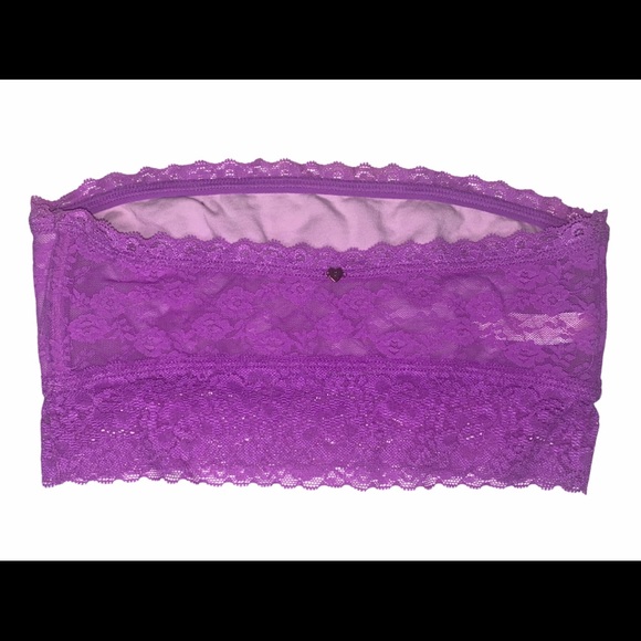 Victoria’s Secret PINK Lace Bandeau Strapless Top - Picture 2 of 6